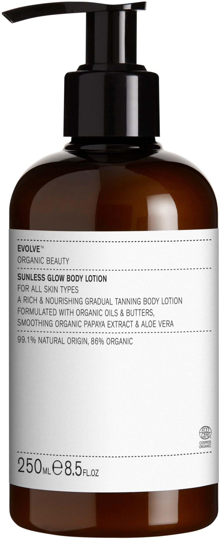 Evolve Organic Beauty Sunless Glow Body Lotion 250 ml