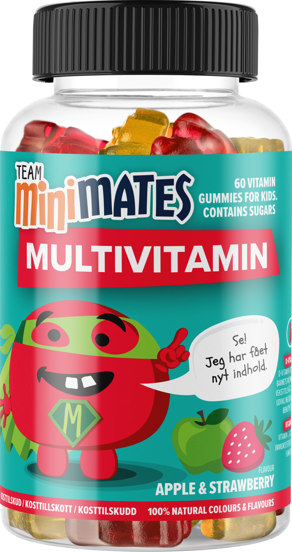 Team MiniMates Multivitamin Strawberry 60 tuggtabletter