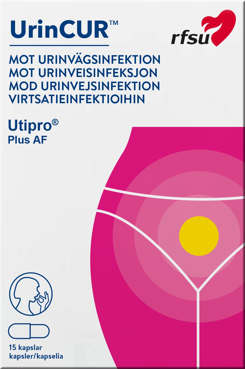 RFSU UrinCur Utipro Plus 15 kapslar