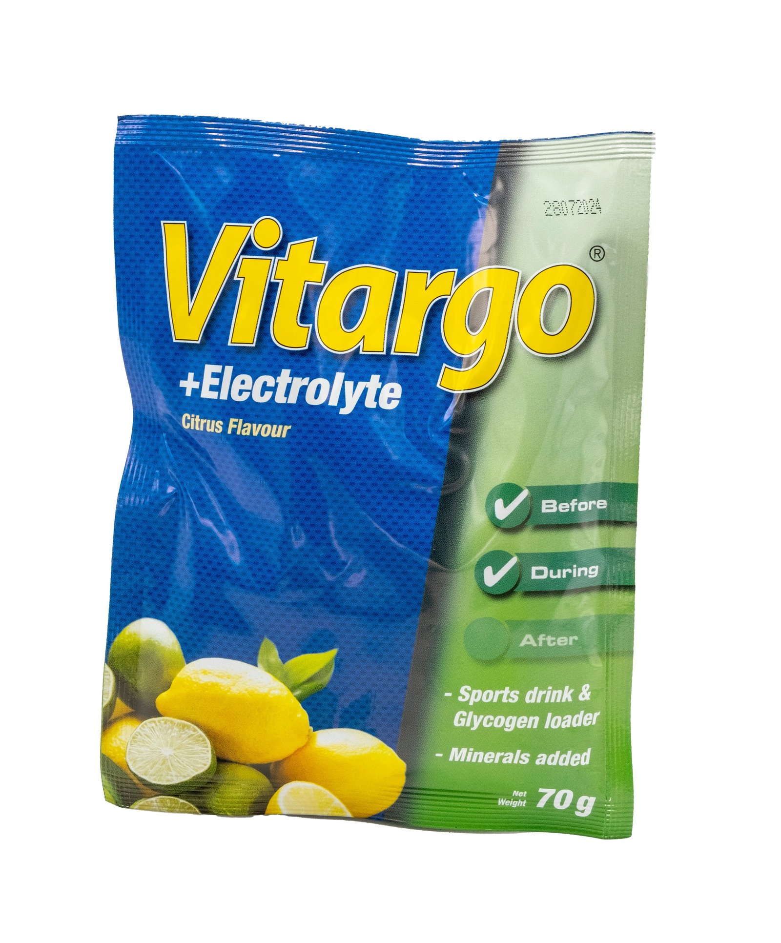 Vitargo +Electrolyte Citrussmak Portionspåse 70g