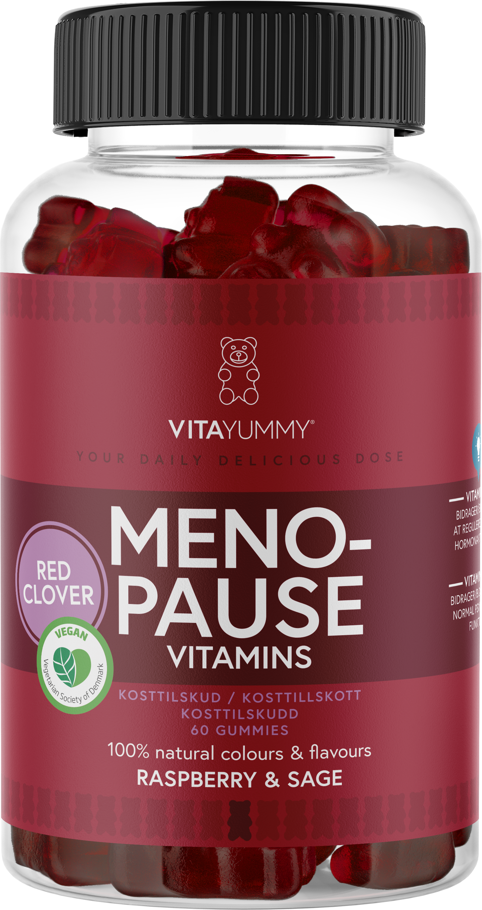 Vitayummy Menopause Raspberry & Sage 60 tuggtabletter