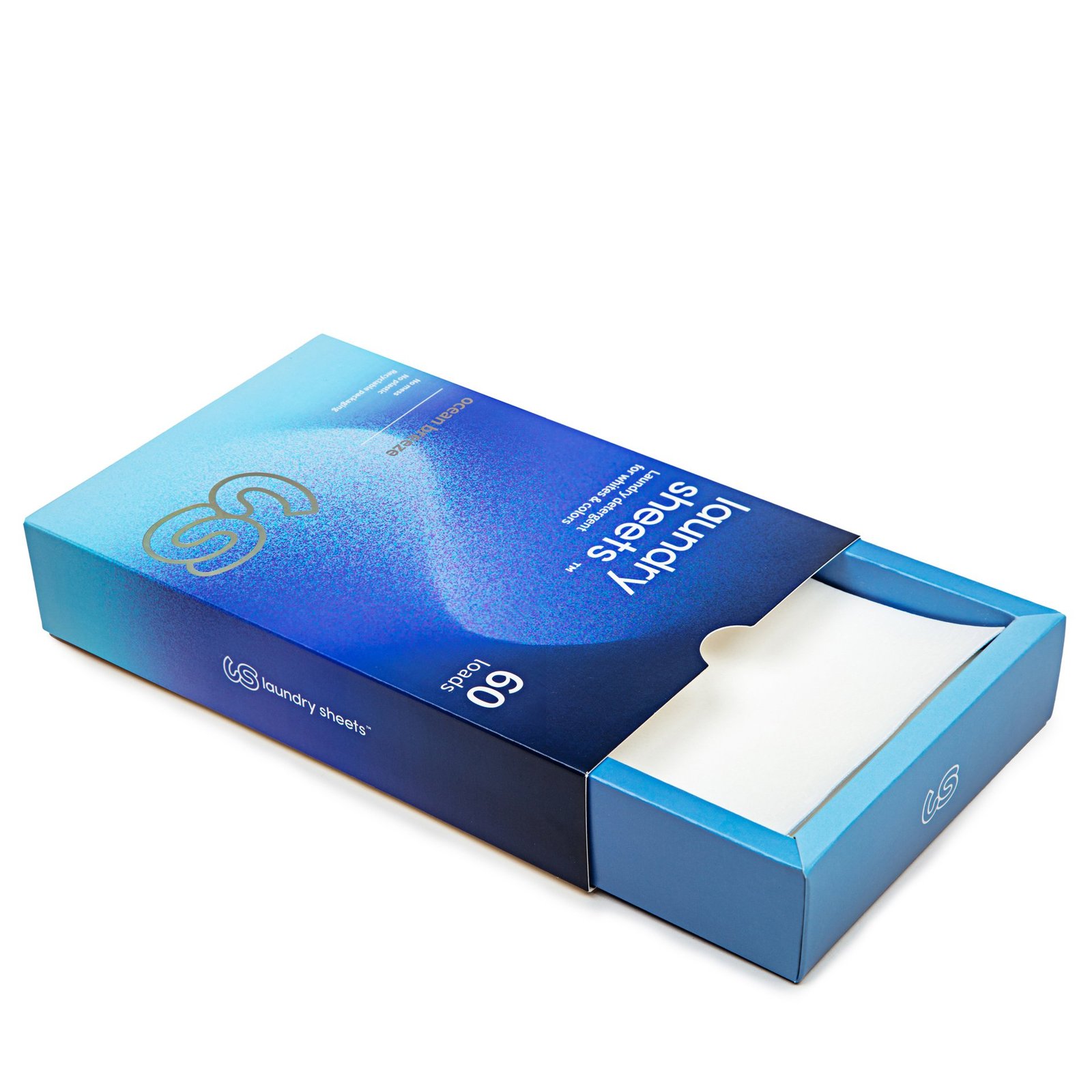 LAUNDRY SHEETS Tvättmedel Ocean Breeze 60st