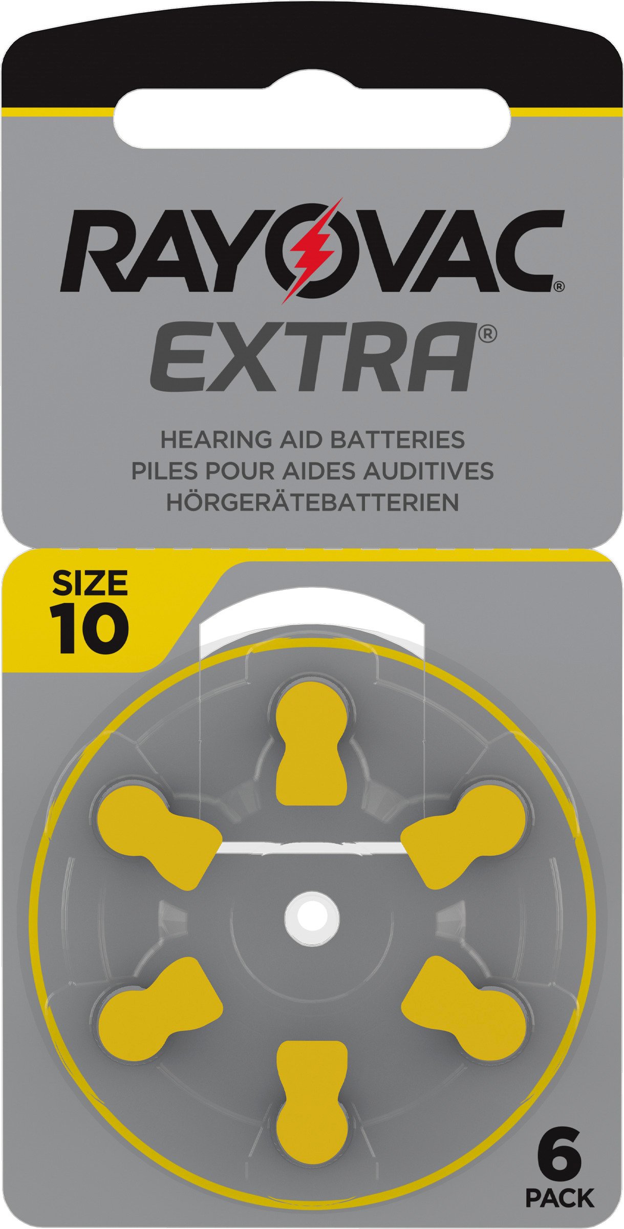 Rayovac Extra Advanced 10 Gul 6 st