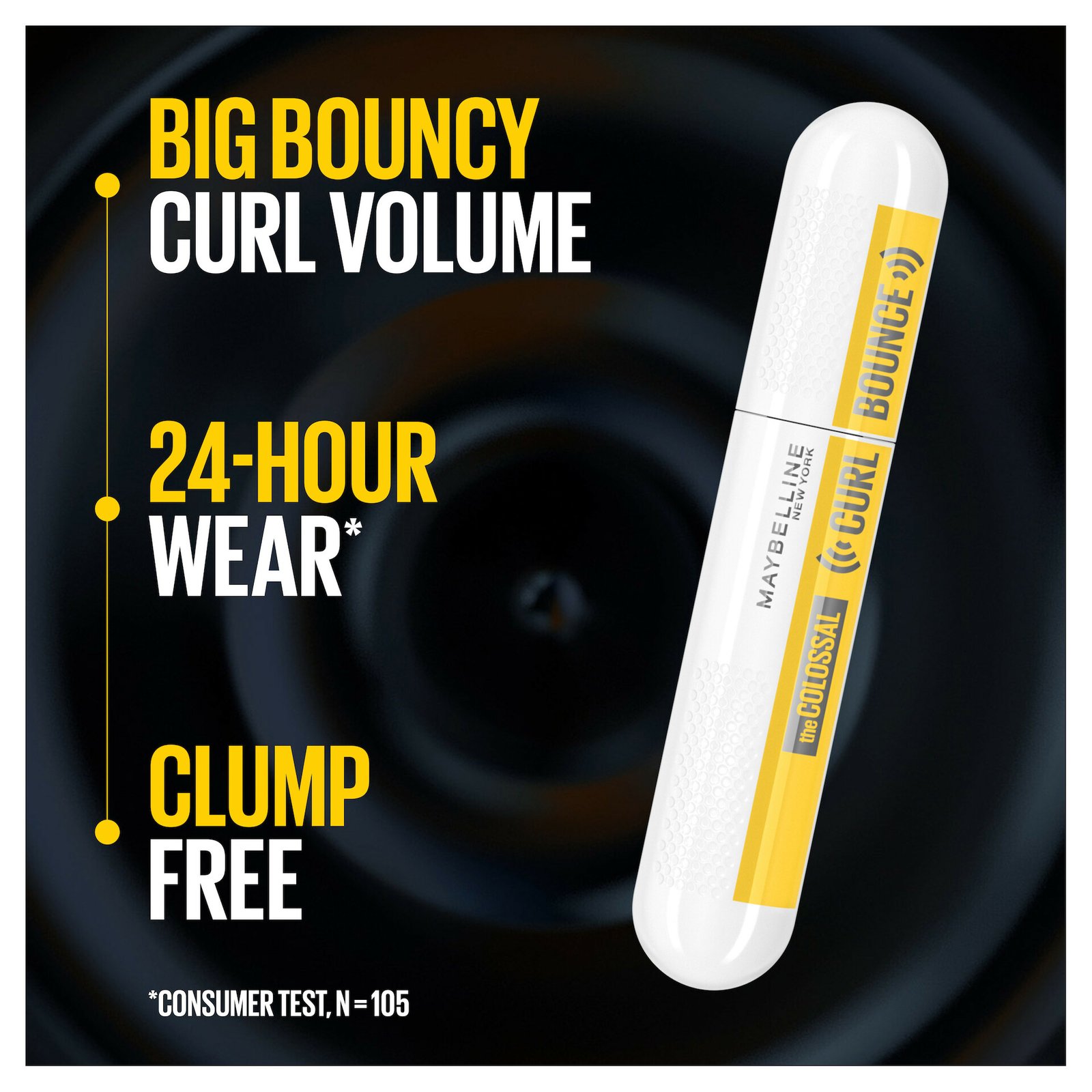 Maybelline New York The Colossal Curl Bounce Waterproof Mascara Very Black