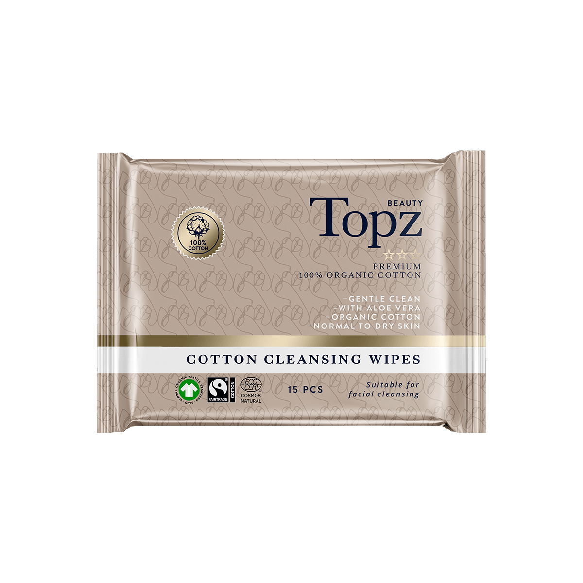 Topz Cosmetics Cleansing Wipes 15 st
