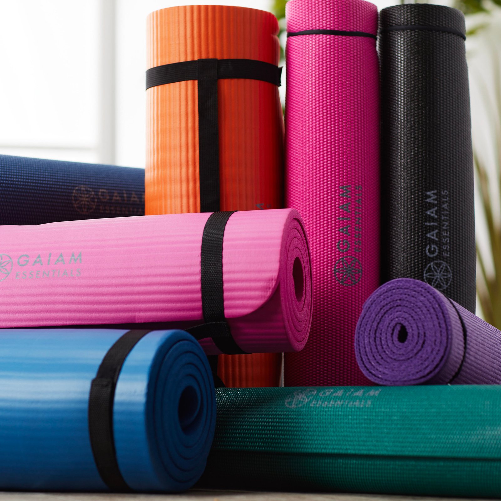 Gaiam Essentials Fitness Mat Black 10 mm