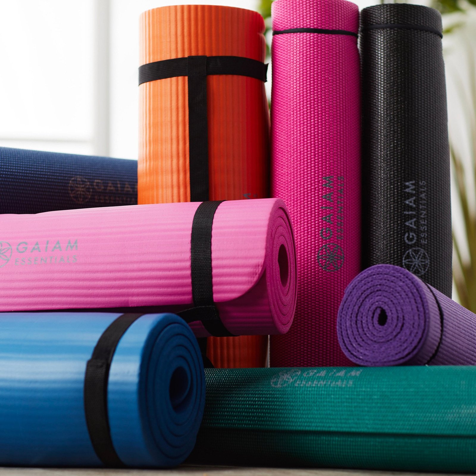 Gaiam Essentials Fitness Mat Black 10 mm