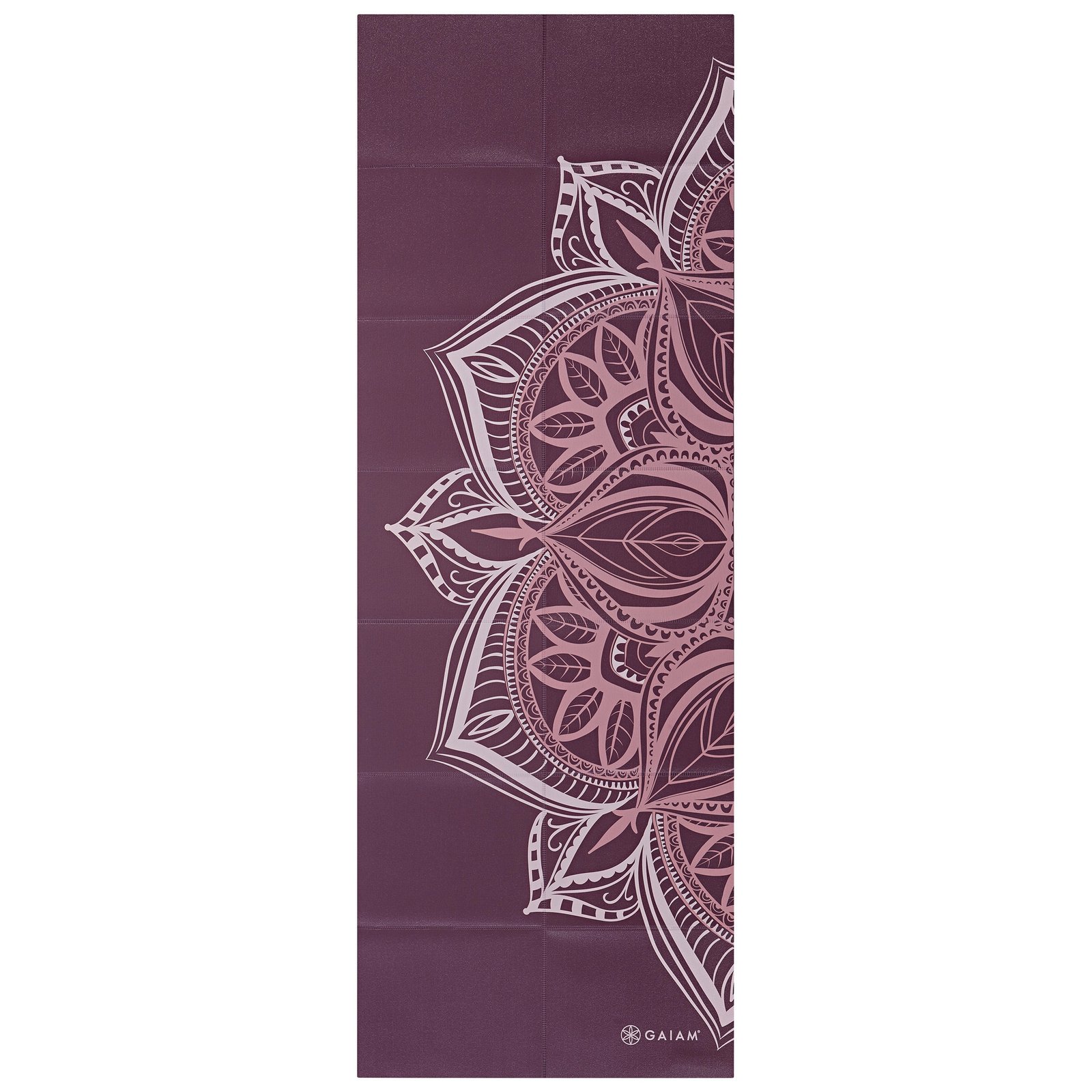 GAIAM Foldable Cranberry Point Yoga Mat 2mm Printed
