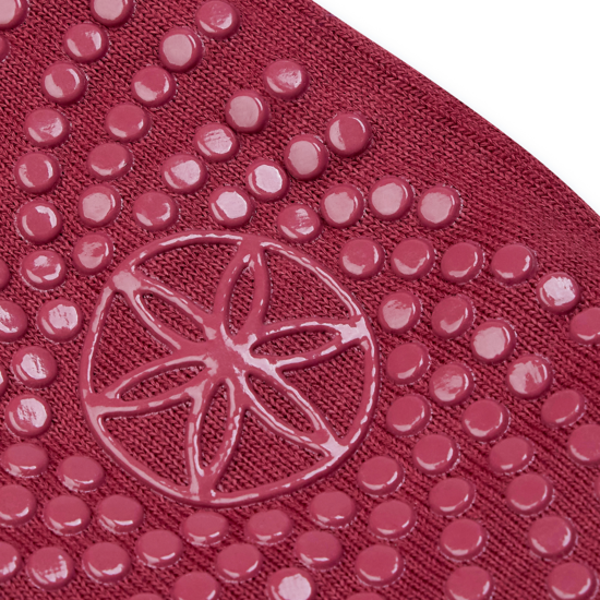 Gaiam Grippy Yoga Barre Socks Cherry