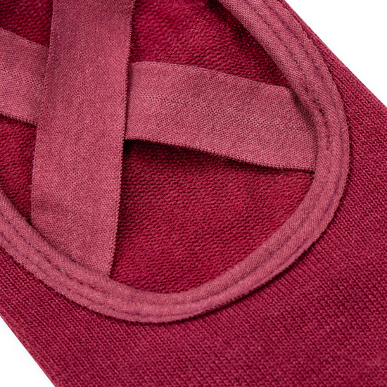 Gaiam Grippy Yoga Barre Socks Cherry