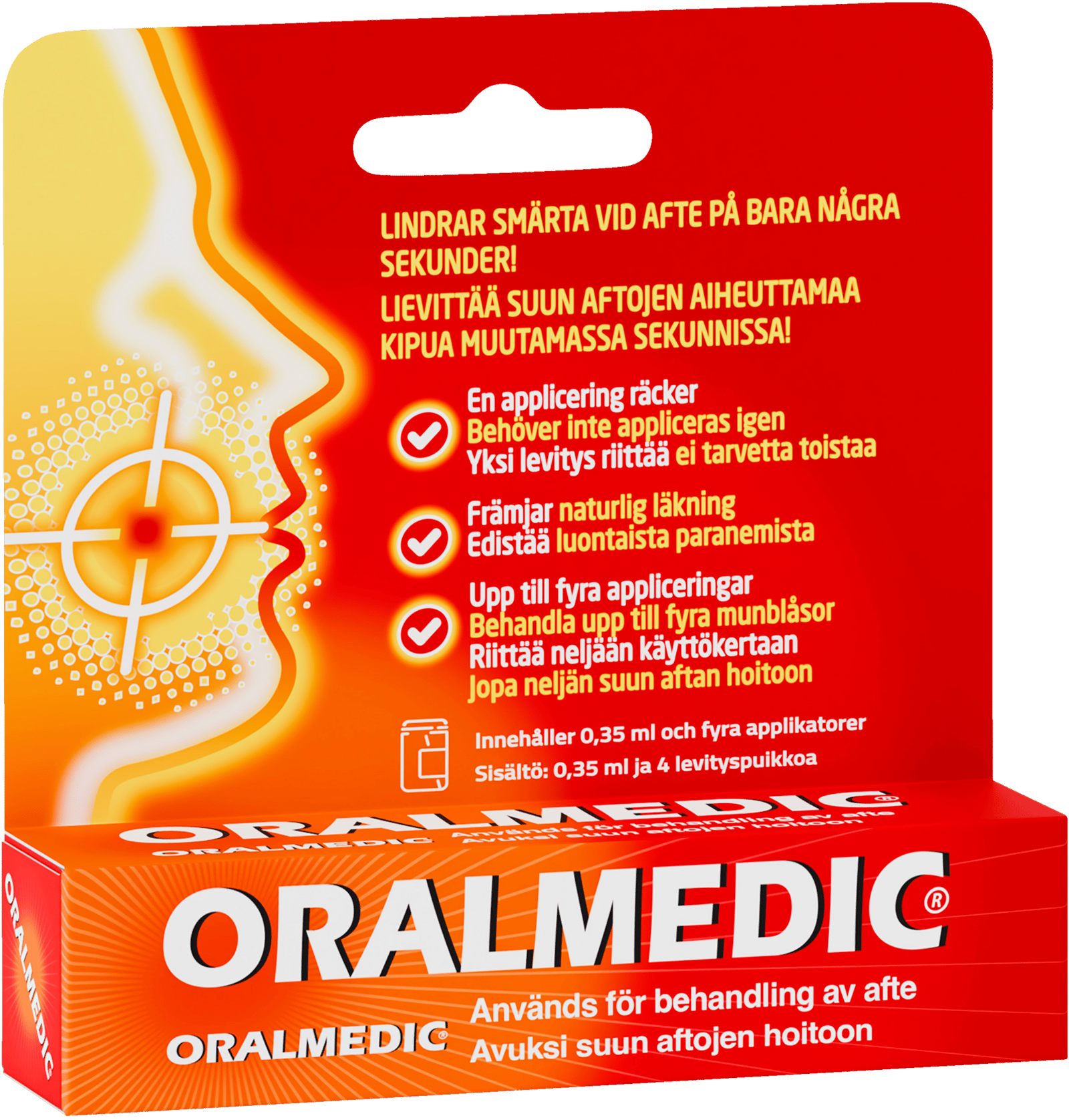 Oralmedic för behandling av afte i munnen 0,35 ml