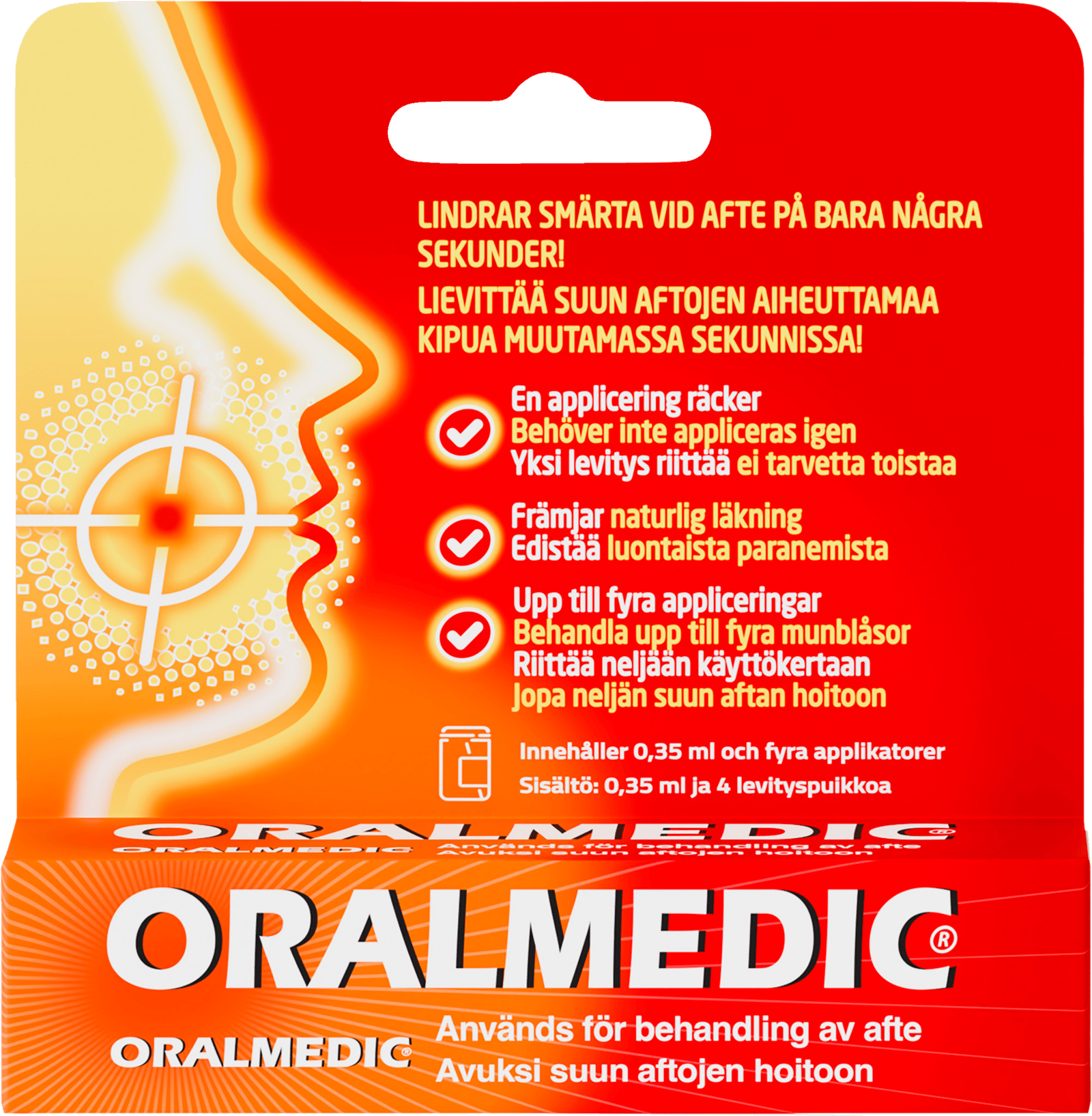 Oralmedic för behandling av afte i munnen 0,35 ml