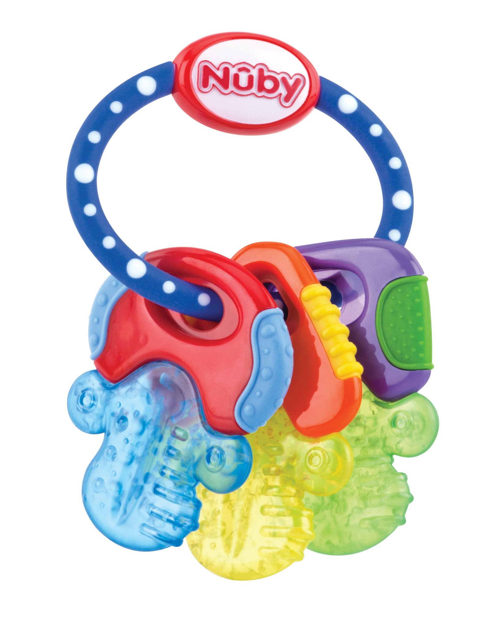 Nuby Teether IcyBite Keys 3m+ Blue/Yellow/Green