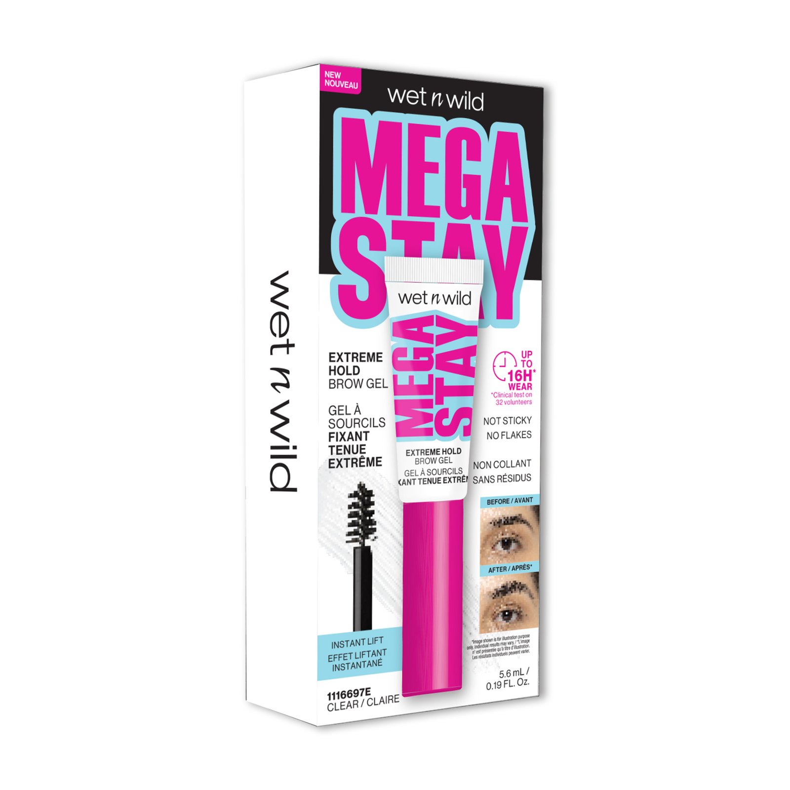 Wet n Wild Mega Stay Extreme Hold Brow Gel Clear 5,6 ml