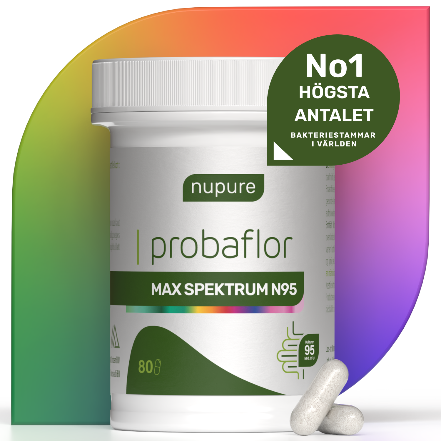 Nupure Probaflor Max Spektrum N95 80 kapslar