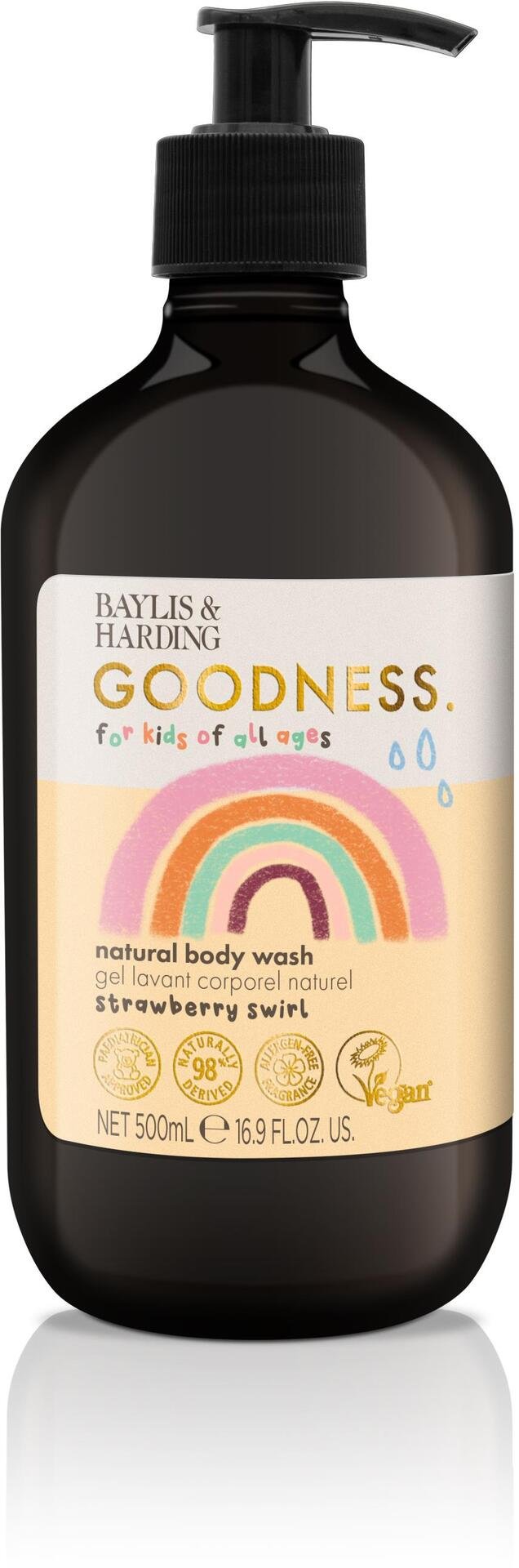 Baylis & Harding Goodness Kids Strawberry Swirl Body Wash 500 ml