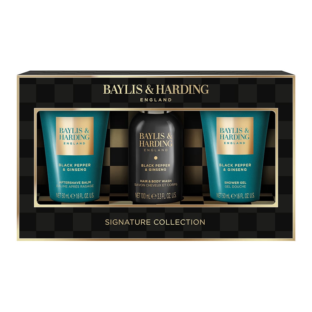 Baylis & Harding Black Pepper & Ginseng Men's Luxury Mini Trio Gift Set