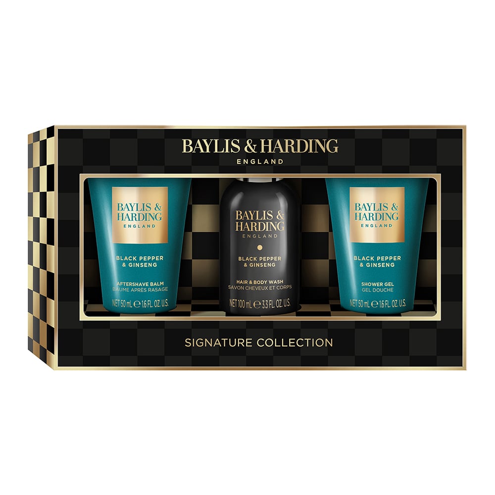 Baylis & Harding Black Pepper & Ginseng Men's Luxury Mini Trio Gift Set