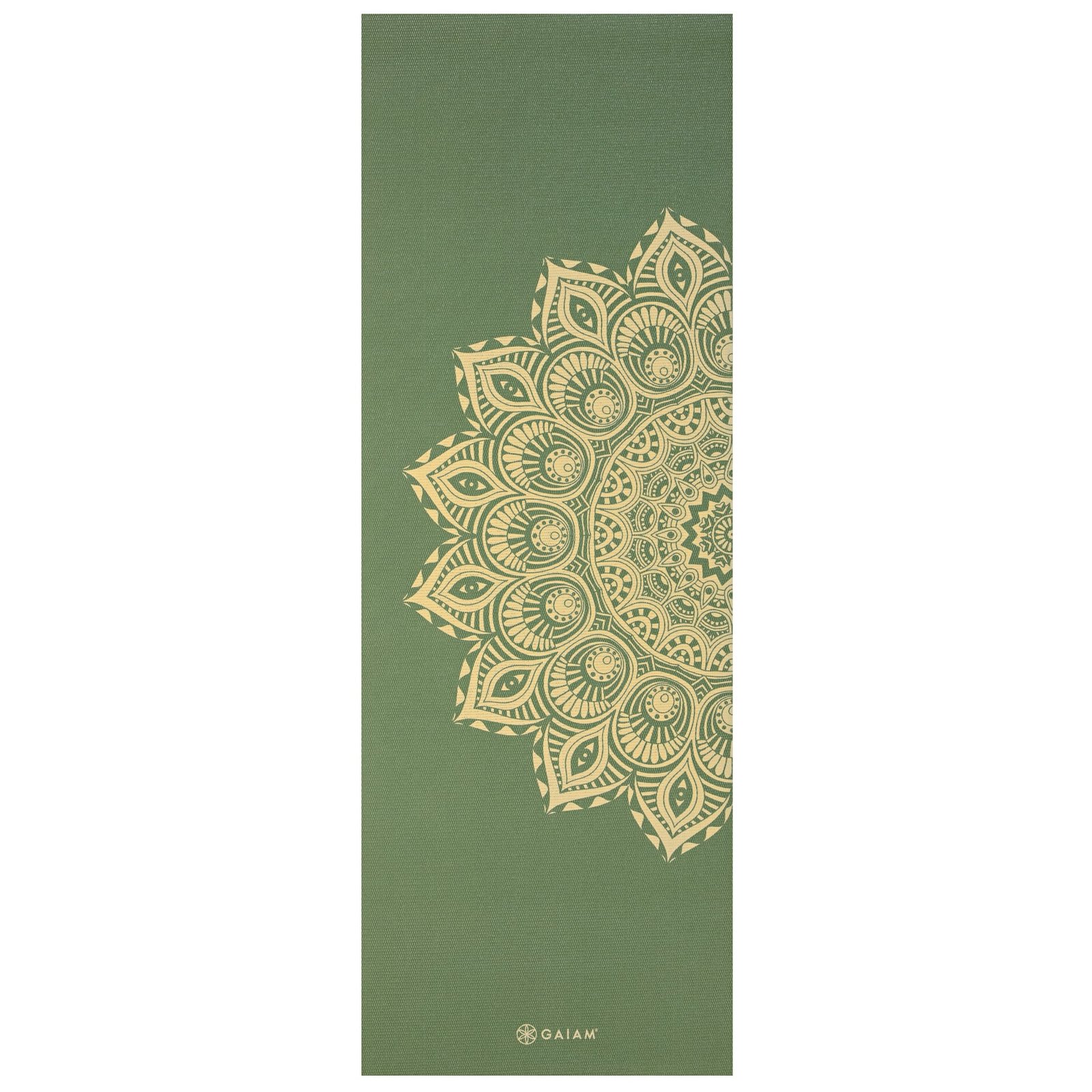GAIAM Olive Haze Mandala Yoga Mat 6mm