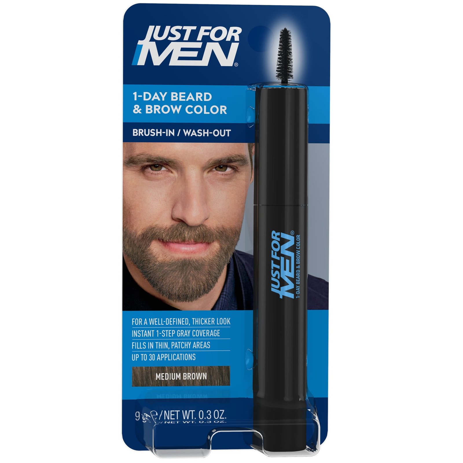 Just For Men Skägg- & Brynfärg Medium brun