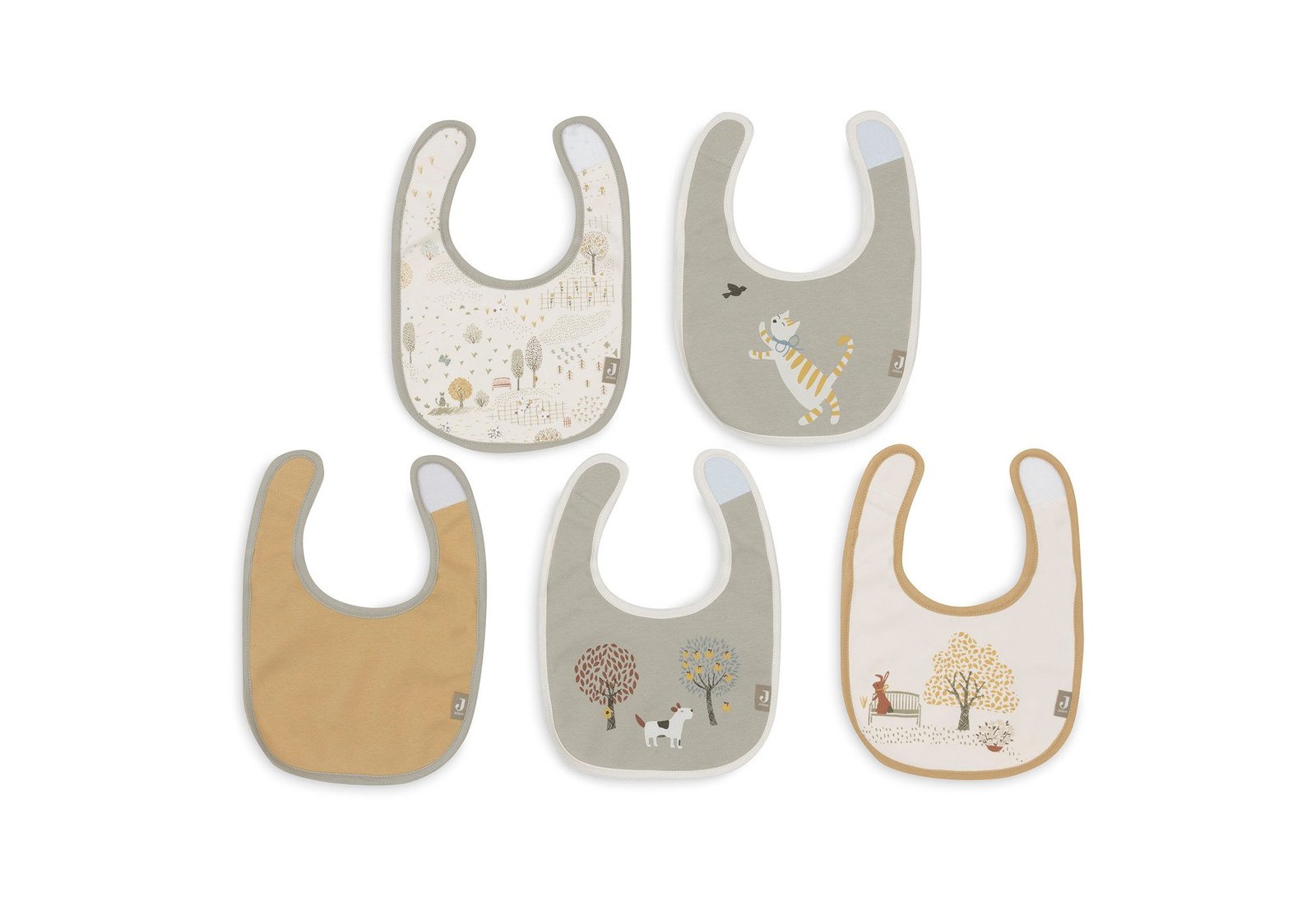 Jollein Bandana Bib Vattentät Tiny Park 5 st