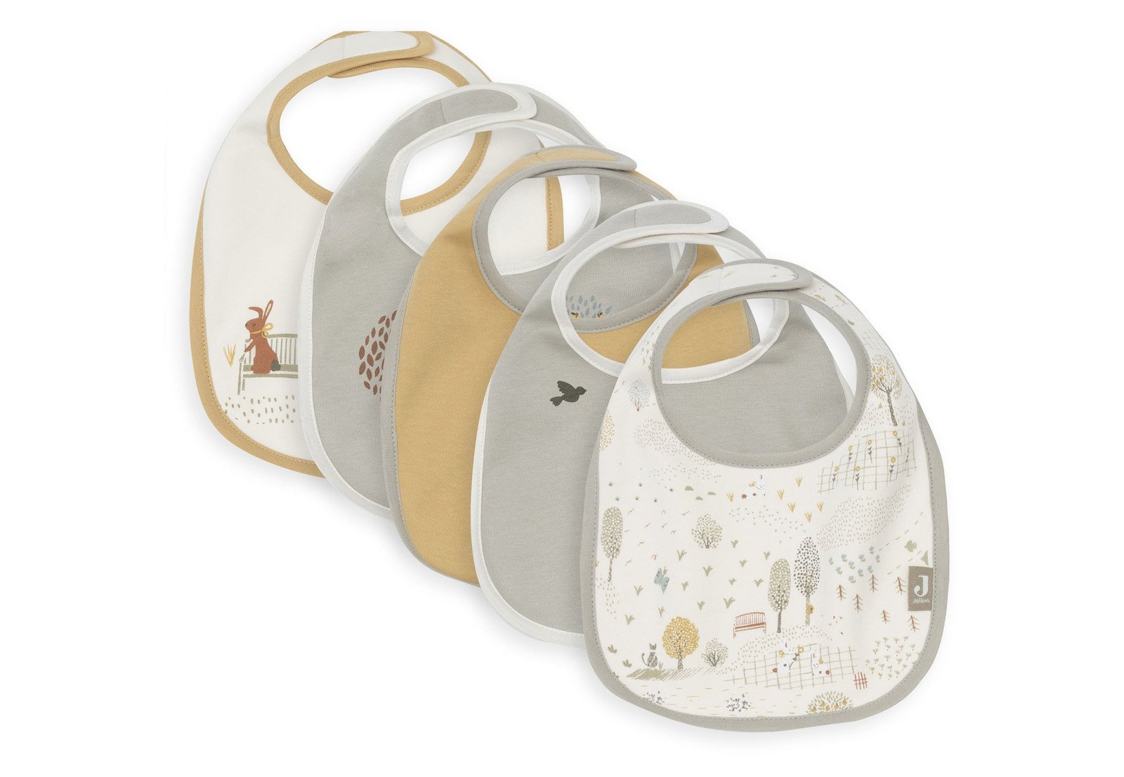 Jollein Bandana Bib Vattentät Tiny Park 5 st