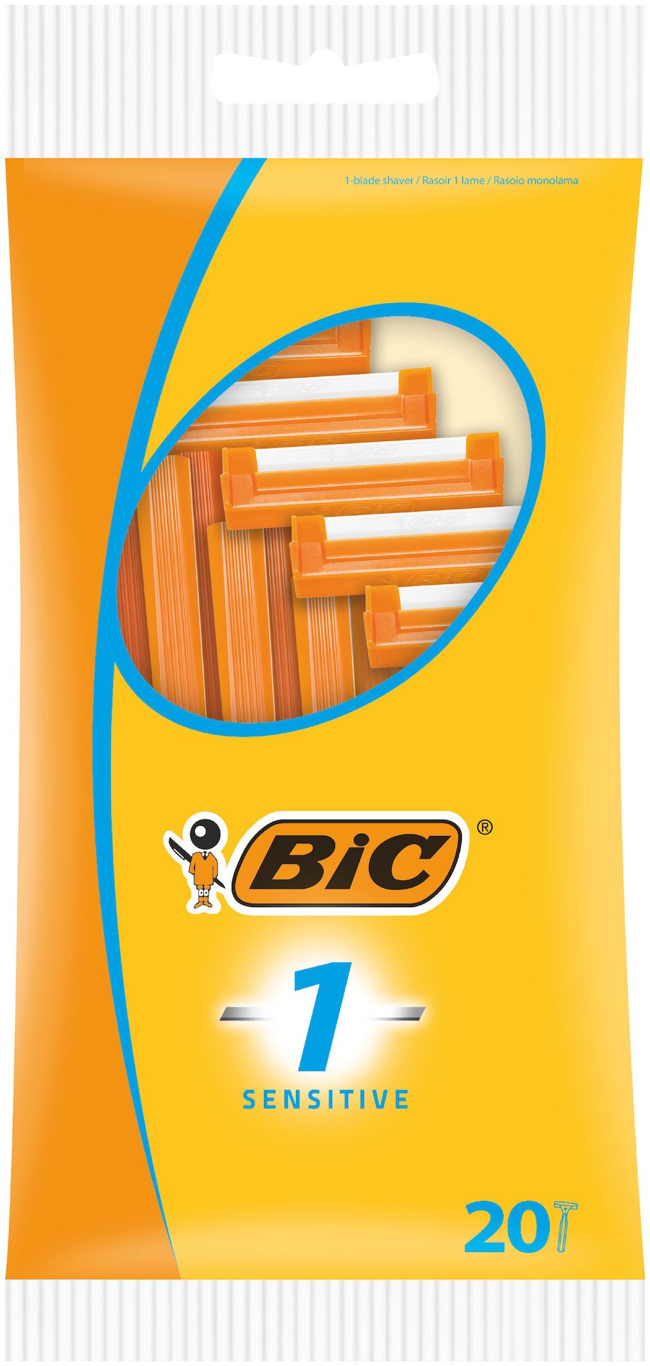 Bic 1 Sensitive rakhyvlar 20 st