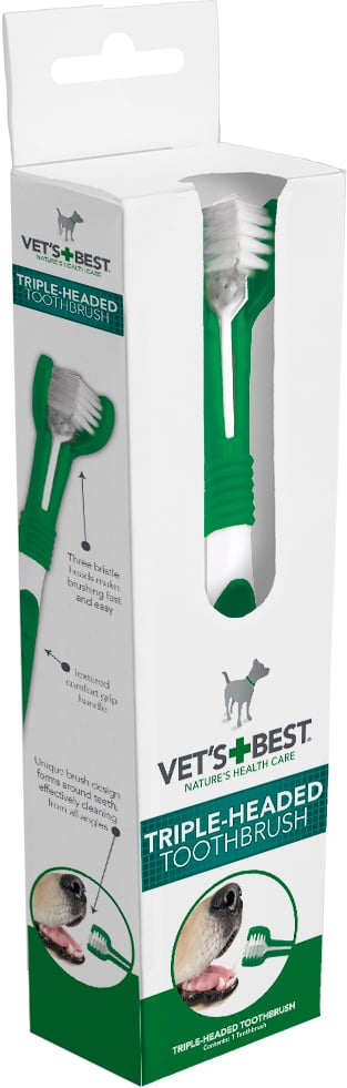 Vet´s Best 3-delad Tandborste 21 cm 1 st