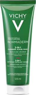 Vichy Normaderm 3-in-1 Cleanser Scrub & Mask 125 ml
