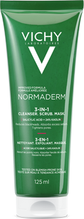 Vichy Normaderm 3-in-1 Cleanser Scrub & Mask 125 ml