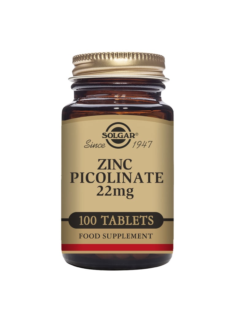 Solgar Zinc Picolinate 22 mg 100 tabletter