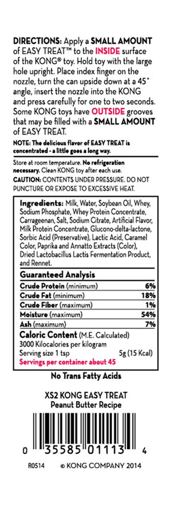 KONG Easy Treat Peanut Butter 236 ml