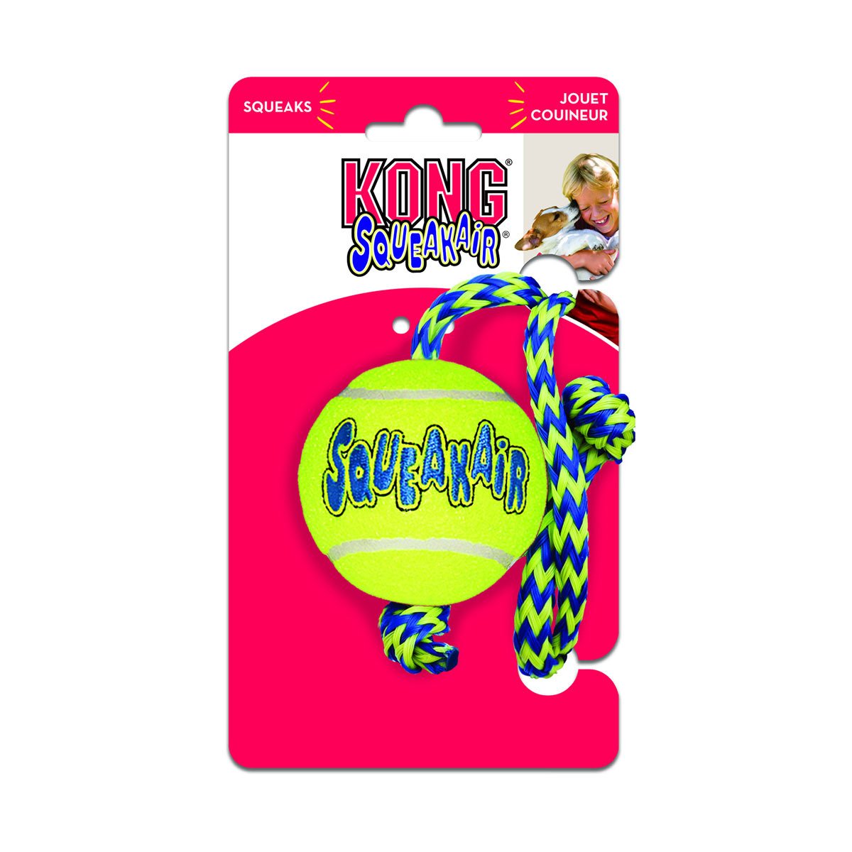 KONG Airdog Squeakair Tennisboll M Rep 7 cm
