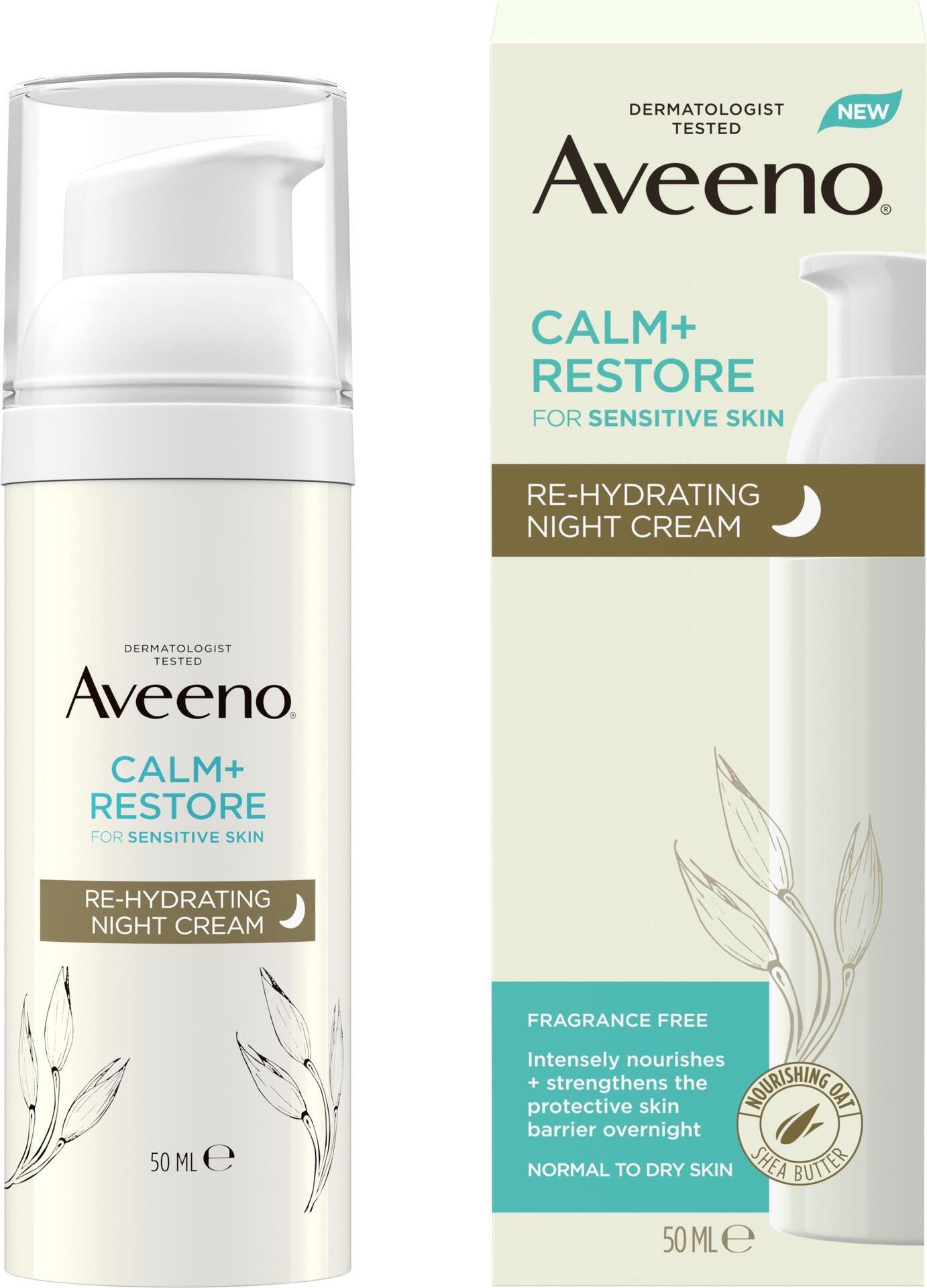 Aveeno Calm+Restore Re-hydrating Night Cream 50 ml