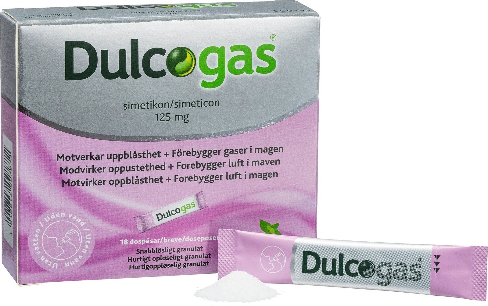 Dulcogas Mot gas i magen 18 st
