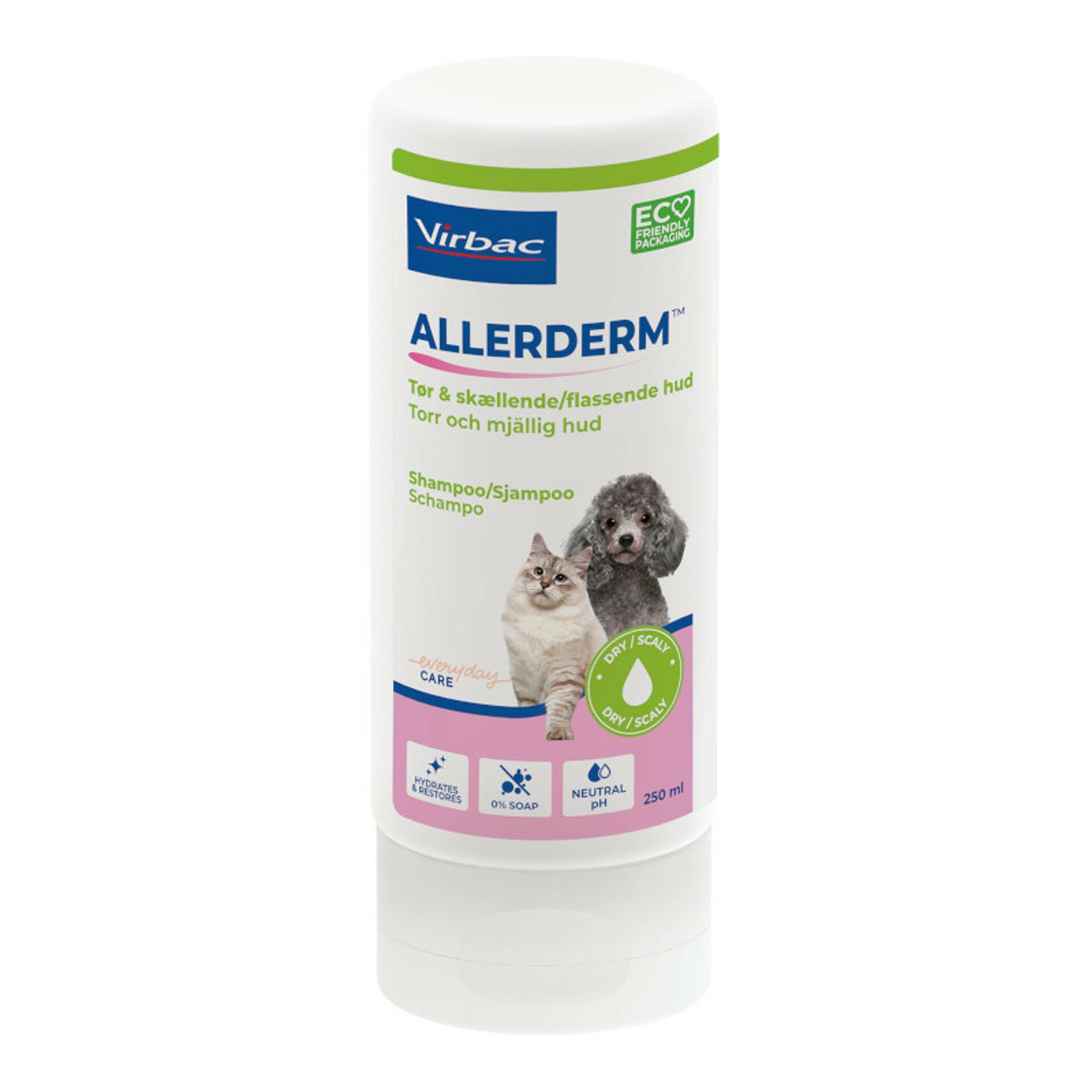Virbac Allerderm Schampo Torr & Mjällig Hud 250 ml