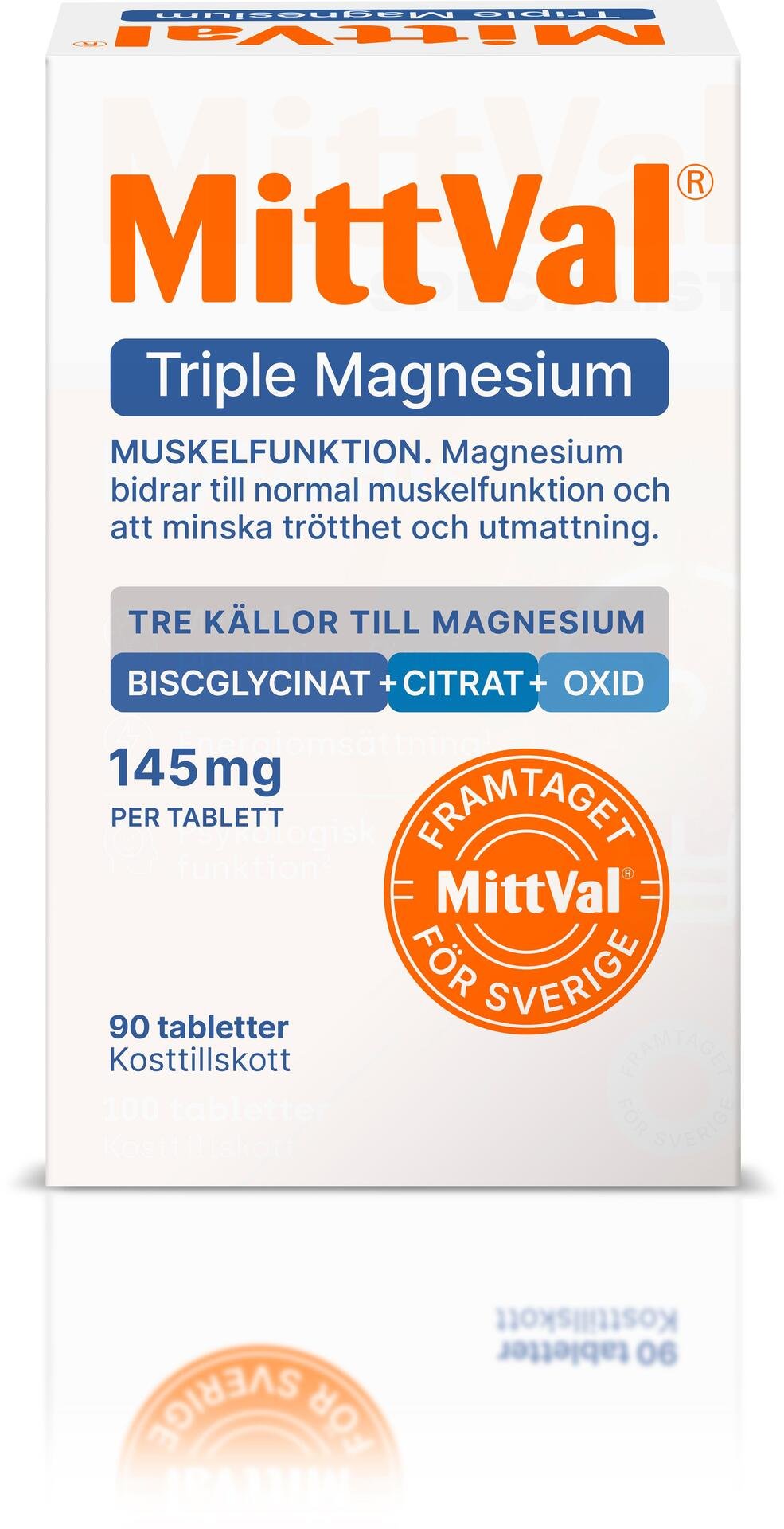MittVal Triple Magnesium 90 st