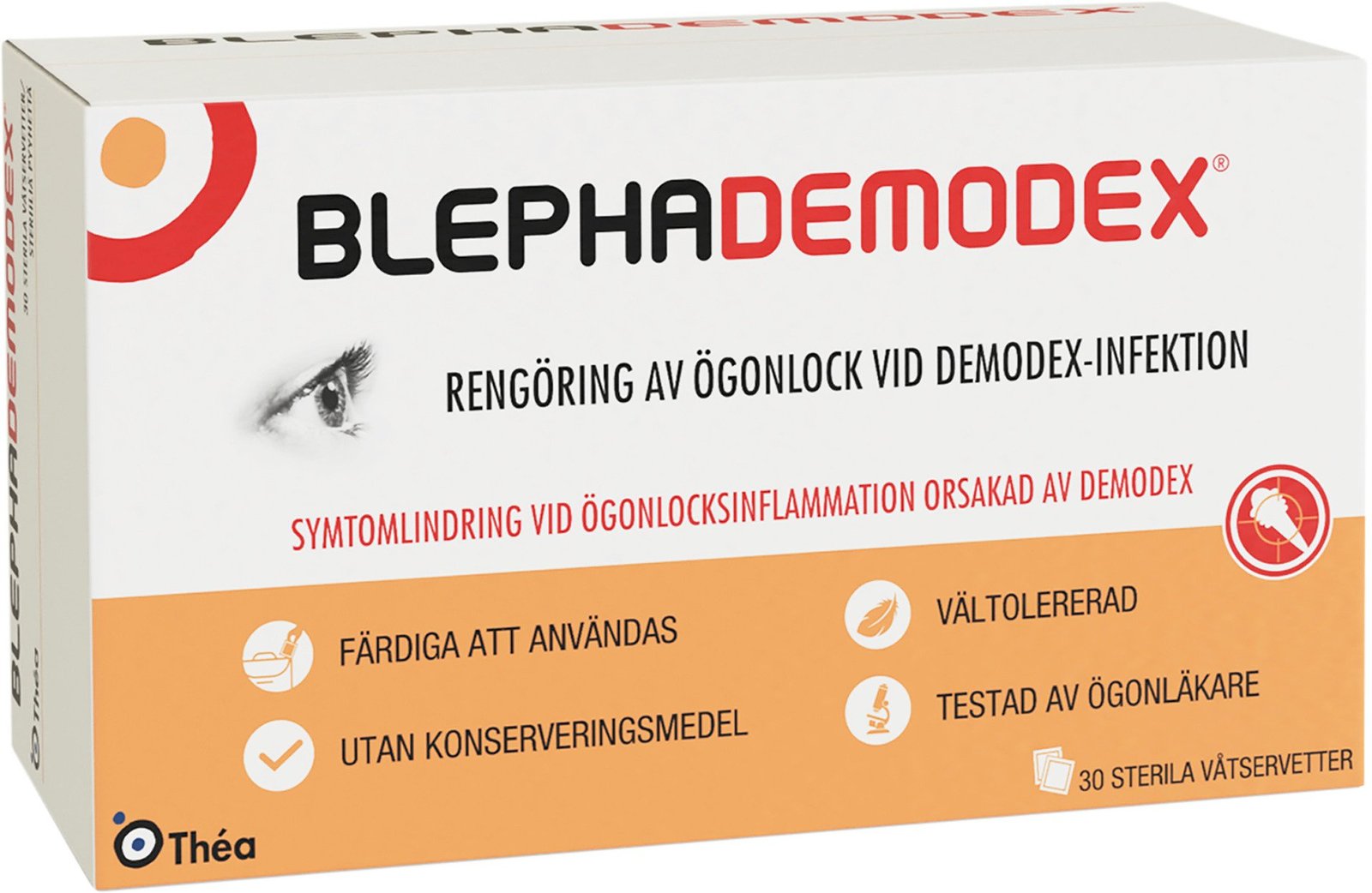 BLEPHA BlephaDemodex 30 våtservetter