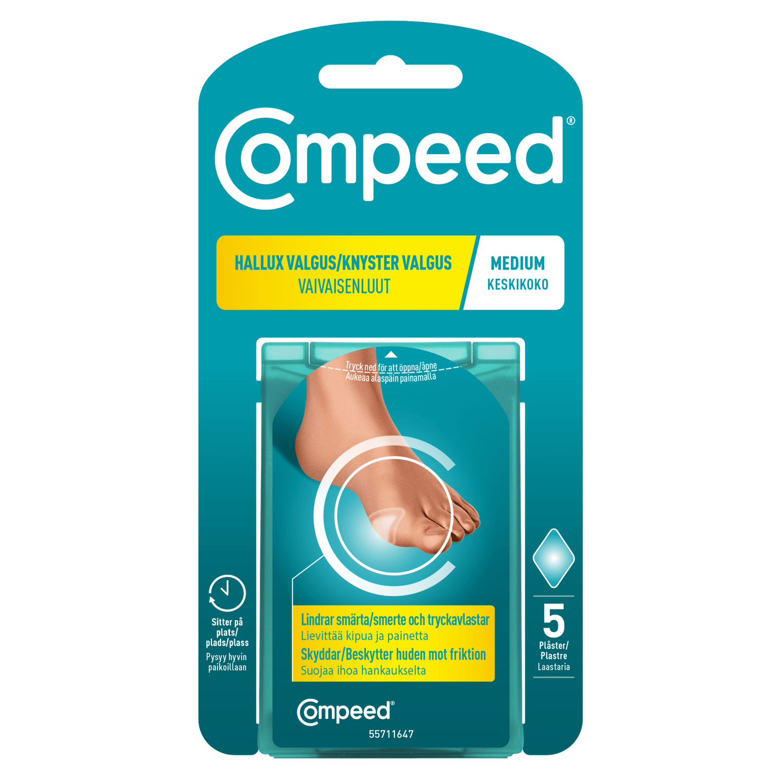 COMPEED Hallux Valgus Plåster 5 st