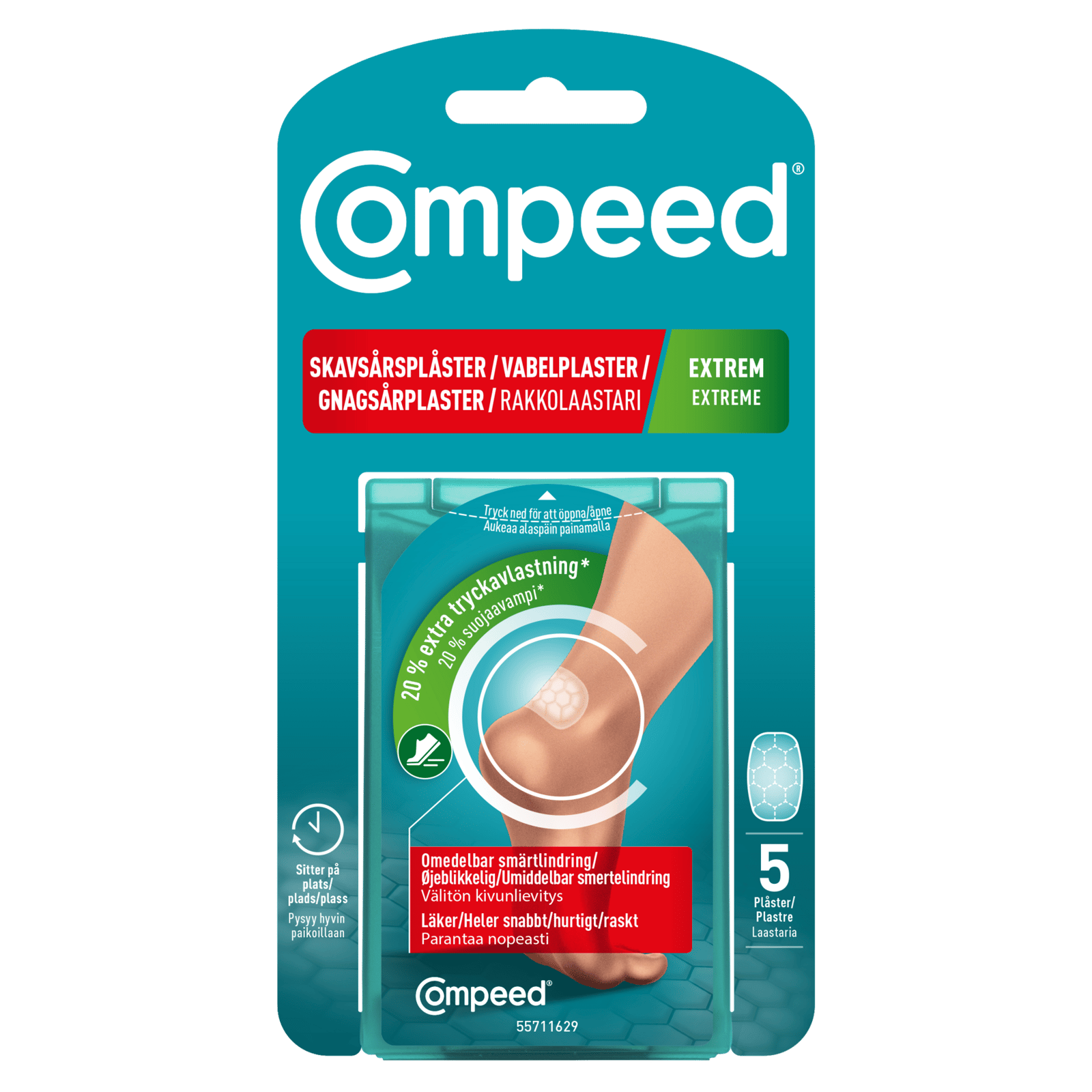 COMPEED Skavsårsplåster Extreme 5 st
