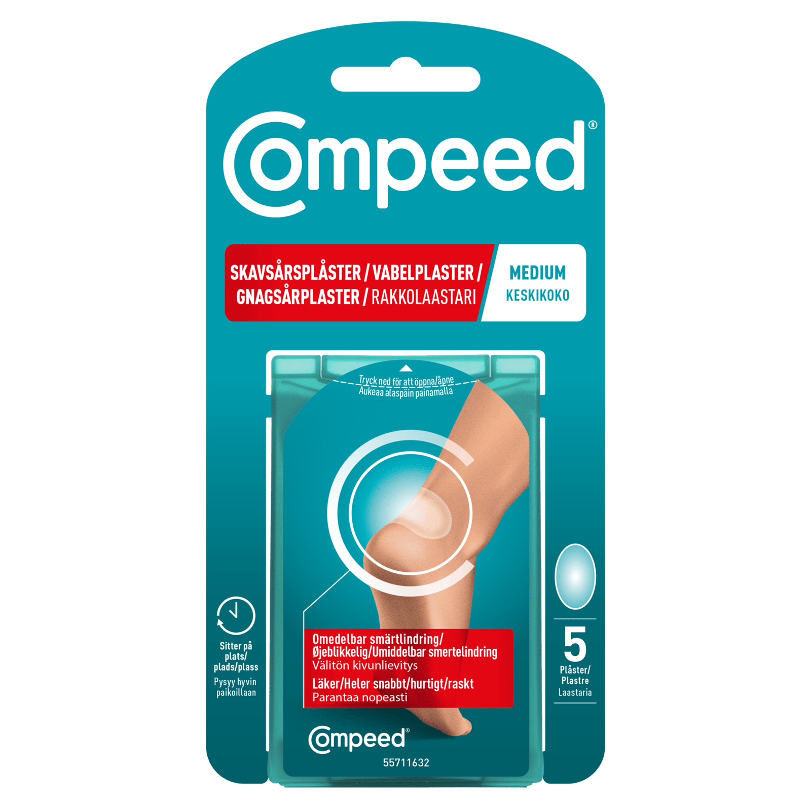 COMPEED Skavsårsplåster Medium 5 st