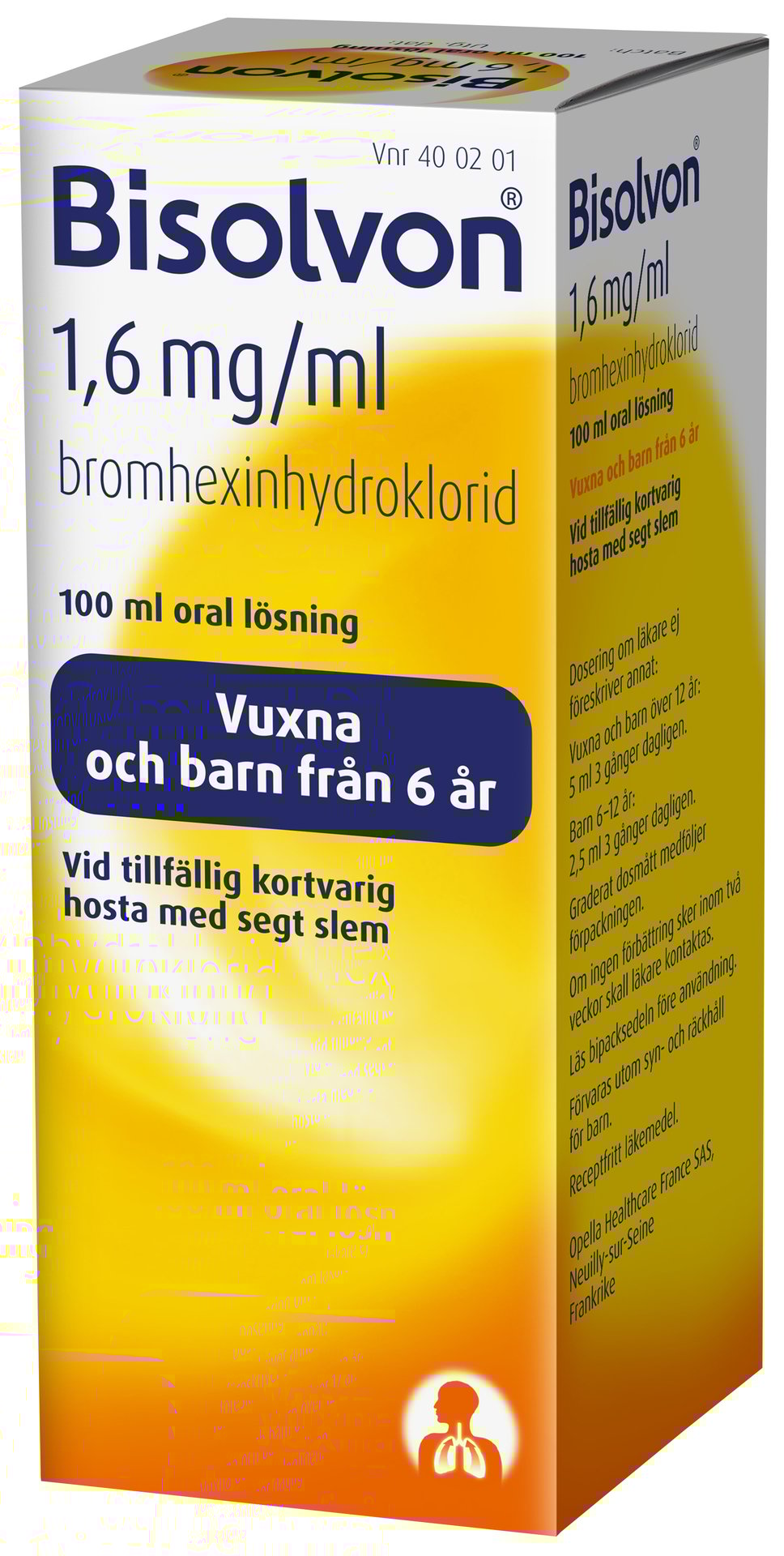 Bisolvon oral lösning 1,6 mg/ml 100 ml