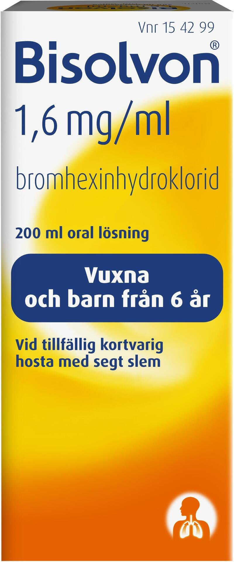 Bisolvon Oral Lösning 1,6 mg/ml 200 ml