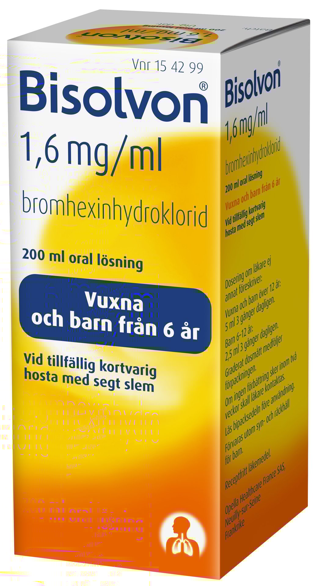 Bisolvon Oral Lösning 1,6 mg/ml 200 ml