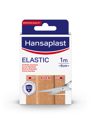 Hansaplast Elastic Vävplåster 1 m x 6 cm