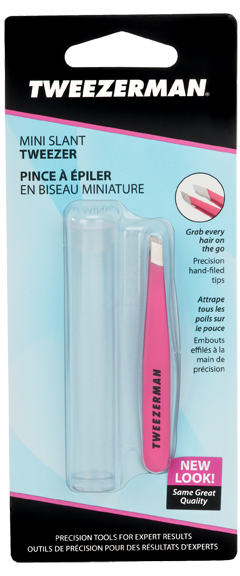 TWEEZERMAN Mini Slant Tweezer Neon Pink 1st