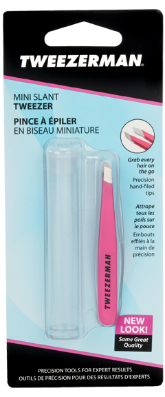 TWEEZERMAN Mini Slant Tweezer Neon Pink 1st