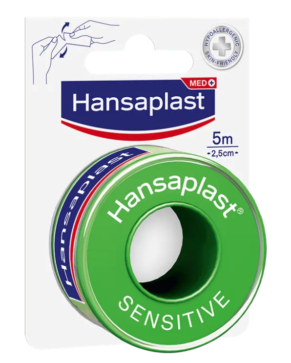 Hansaplast Fixeringstejp Sensitive 5m x 2,5cm 1 st