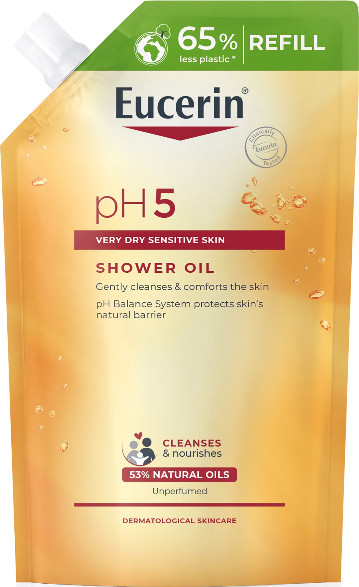 Eucerin pH5 Shower Oil Refill Oparfymerad 400 ml