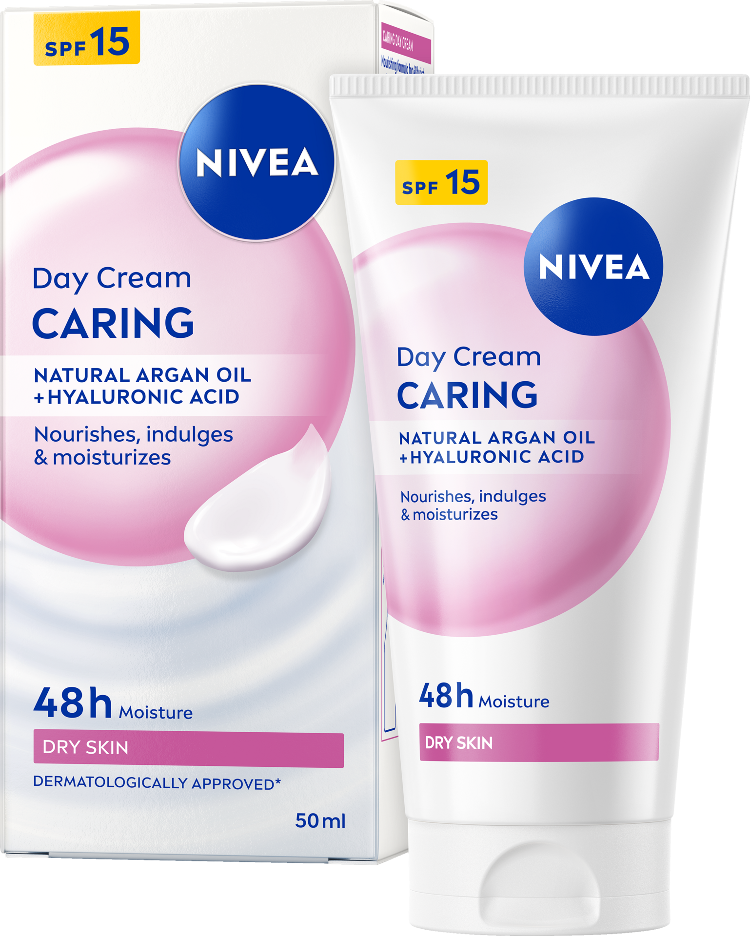 NIVEA Dagkräm Caring Day Cream SPF15 50 ml